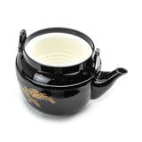 Black Melamine Teapot 38 Fl Oz, Black