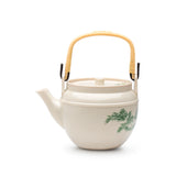Melamine Teapot 22 Fl Oz, Beige/Green