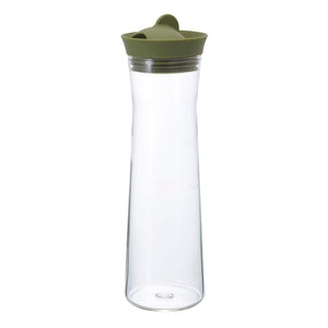 HARIO Glass Water Pitcher 1000ml, Olive Green