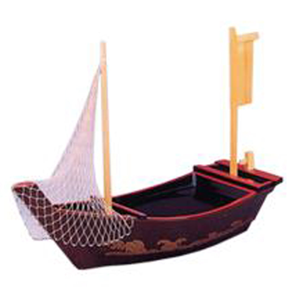 Lacquer Sushi Boat 32", Black