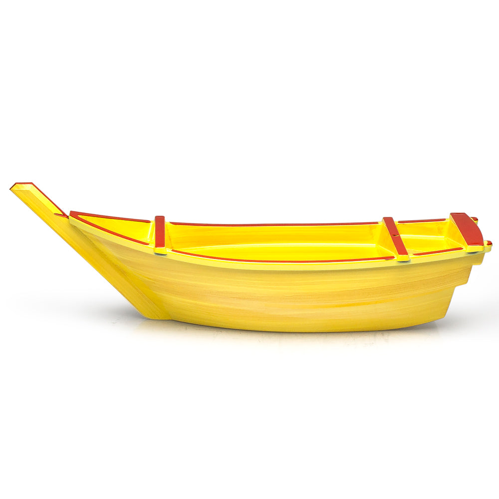 Lacquer Sushi Boat 17", Natural Color