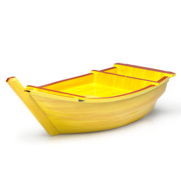 Lacquer Sushi Boat 17", Natural Color