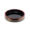 Lacquer Sushi Oke 9-5/8"D x 2-1/4"H, Brown