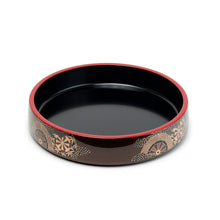 Lacquer Sushi Oke 12"D, Black