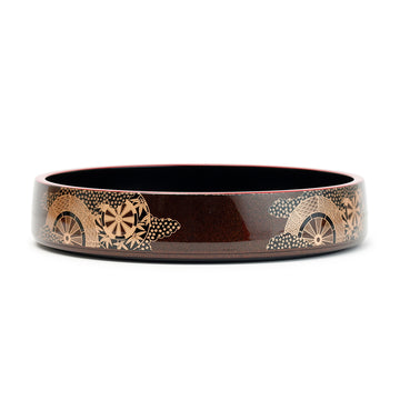 Lacquer Sushi Oke 15-1/2"D, Black