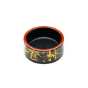 Lacquer Sushi Oke 6-3/8"D 2-5/8"H, Black