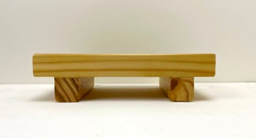 Sushi Geta Wood 8-1/2'' X 4-3/4" X 2-1/4"