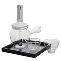 HARIO Glass Matcha Latte Set — 16 oz, Pot, 2 Cups & Tray