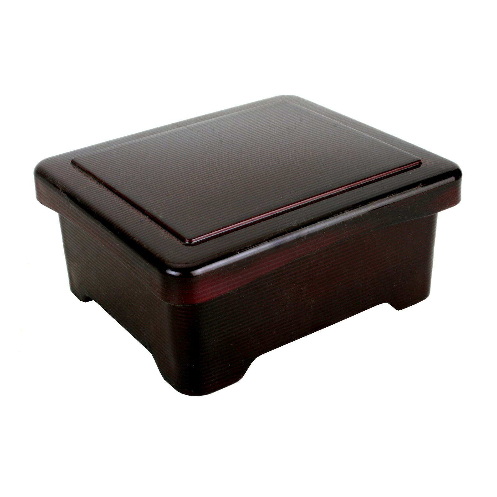 Lacquer Unagi Box - Brown (Burgundy)