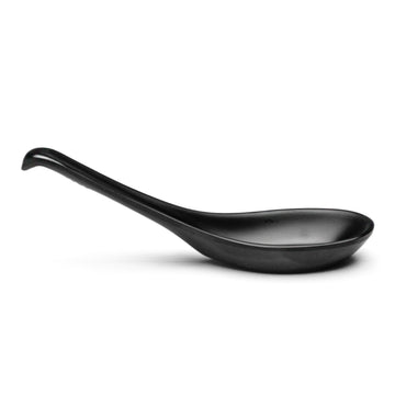 Melamine Spoon 5-3/4", Matte Black