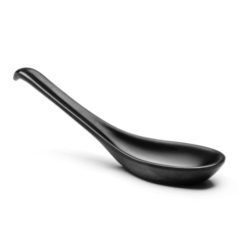 Melamine Spoon 5-3/4", Matte Black