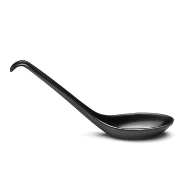 Melamine Spoon 6-7/8", Matte Black