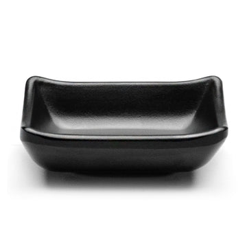 Melamine Rectangular Sauce Dish 3-3/8", Matte Black