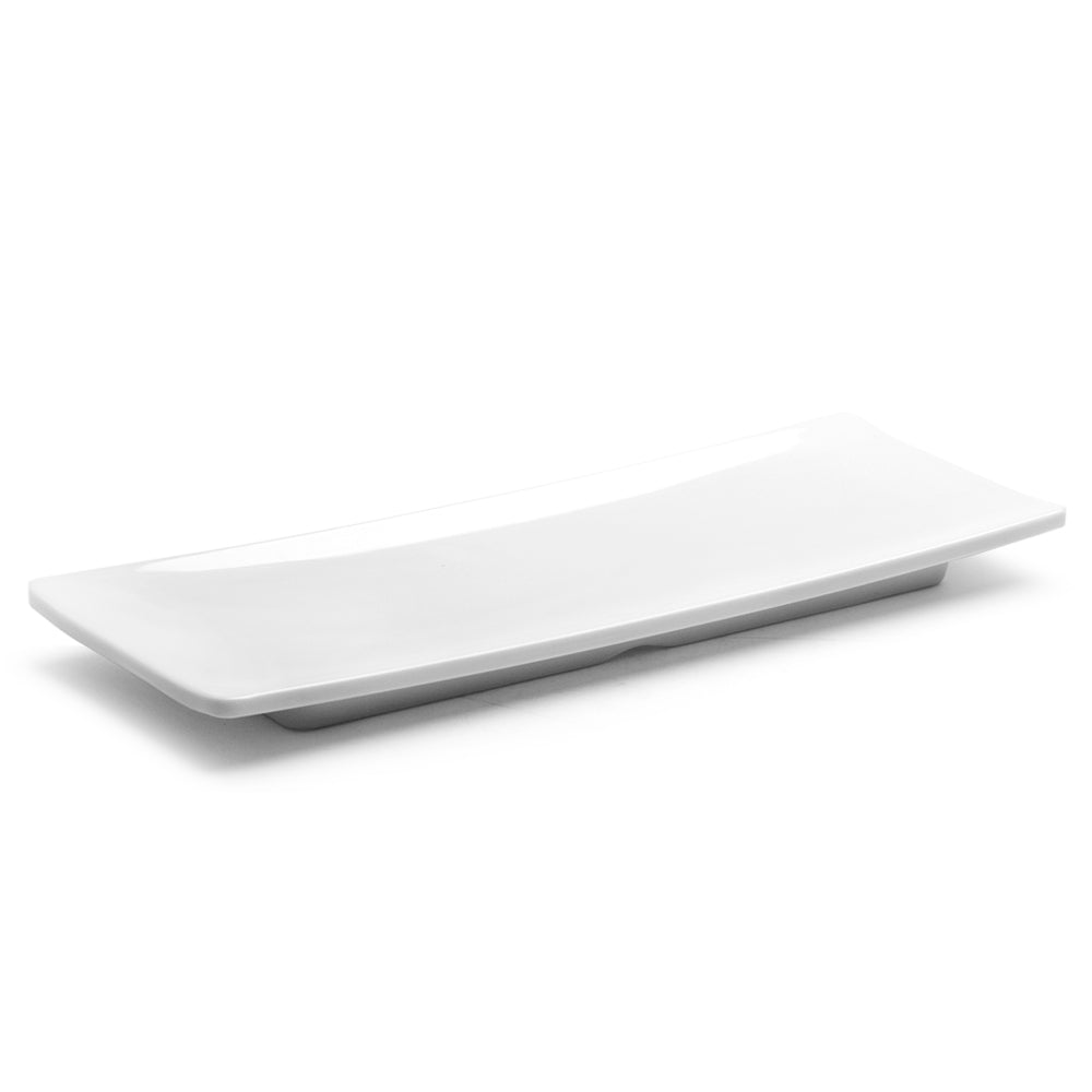 Melamine Rectangular Platter 13", Shiny White