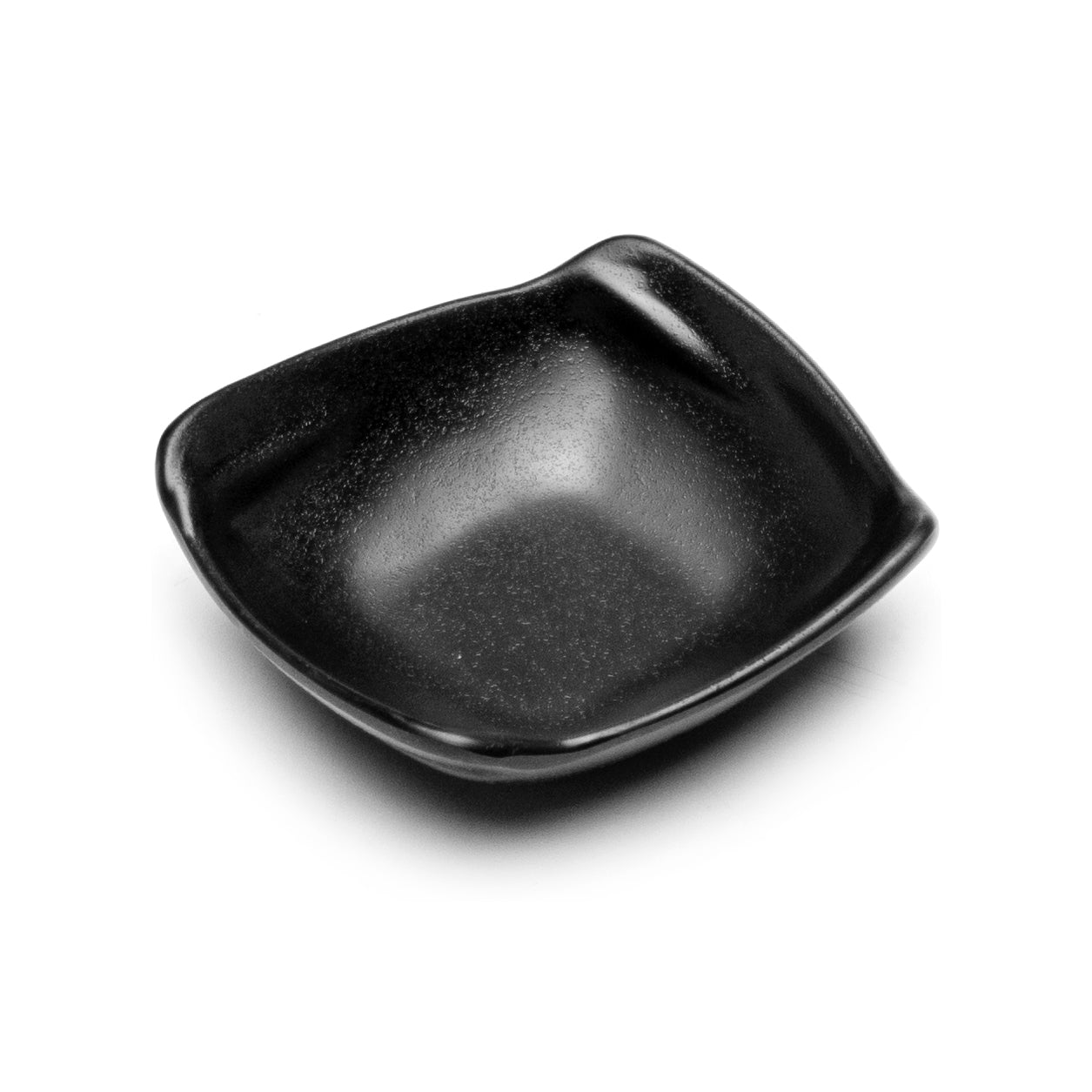 Melamine Square Side Bowl 4-1/2", Matte Black