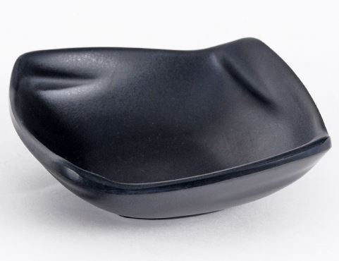 Melamine Square Side Bowl 5-1/4", Matte Black