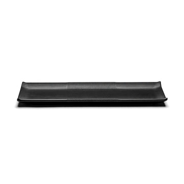 Melamine Rectangular Platter 13”, Matte Black