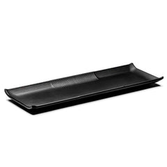 Melamine Rectangular Platter 15”, Matte Black