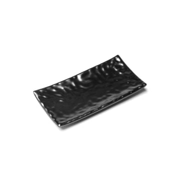 8½ × 4⅜ in Matte Black Melamine Rectangular Plate