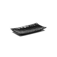 Melamine Rectangular Plate 8-1/2”, Matte Black