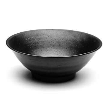 Melamine Noodle Bowl 8-3/8", Matte Black