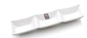 13⅞″ White Melamine 3-Compartment Plate
