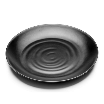 Melamine Round Plate 10.5”, Matte Black
