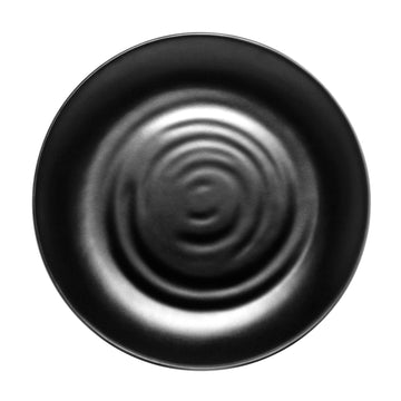 Melamine Round Plate 13.5”, Matte Black