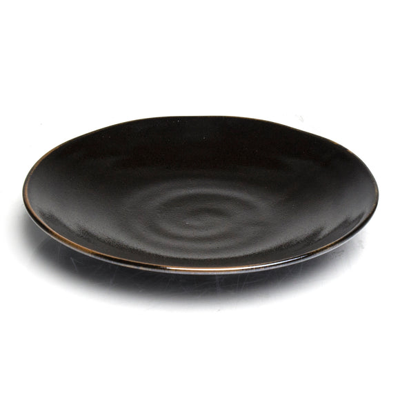 Black Round Plate 9.75