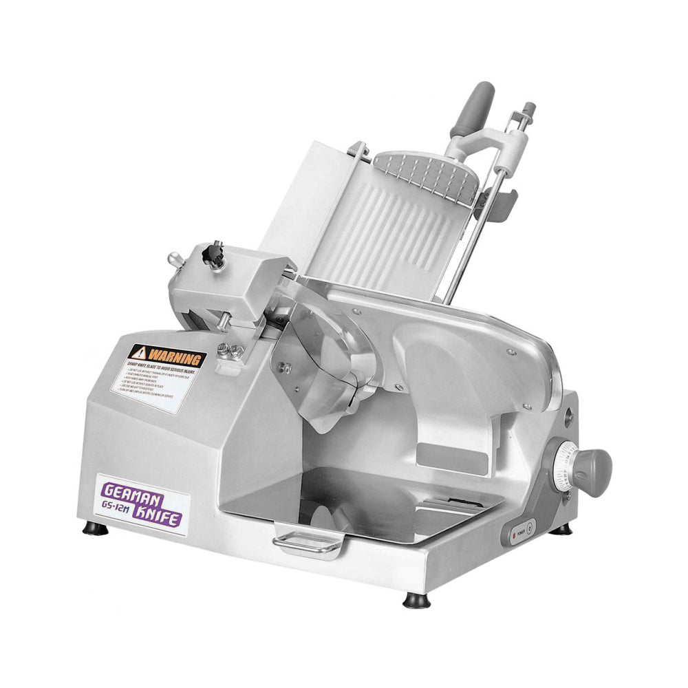 German Knife Heavy-Duty Manual Meat Slicer, 25-5/8"W
