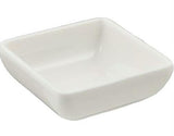 3 in Ivory Melamine Square Sauce Dish