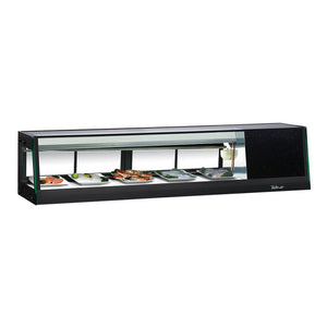 Turbo Air Refrigerated Sushi Case Display, Left or Right Side Condenser, 58"W