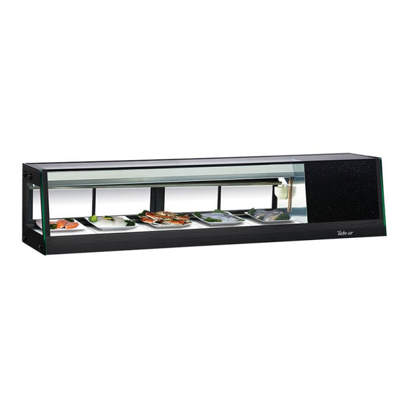 Turbo Air Refrigerated Sushi Case Display, Left or Right Side Condenser, 58