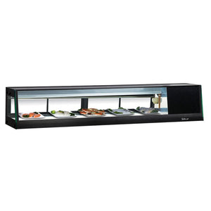 Turbo Air Refrigerated Sushi Case Display, Left or Right Side Condenser, 70"W
