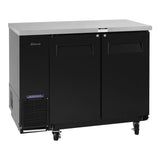 Turbo Air Back Bar Cooler, 2 Section, 49"W, Black