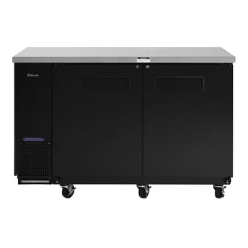 Turbo Air Back Bar Cooler, 2 Section, 61"W, Black