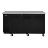 Turbo Air Back Bar Cooler, 2 Section, 73"W, Black