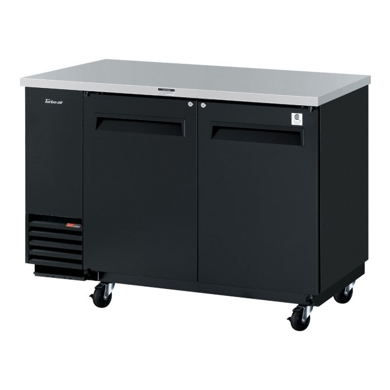 Turbo Air Super Deluxe Back Bar Cooler, 58"W, Black