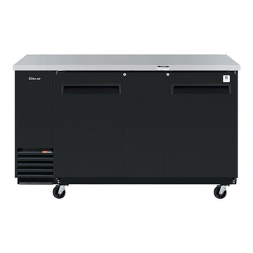 Turbo Air Super Deluxe Back Bar Cooler, 69"W, Black