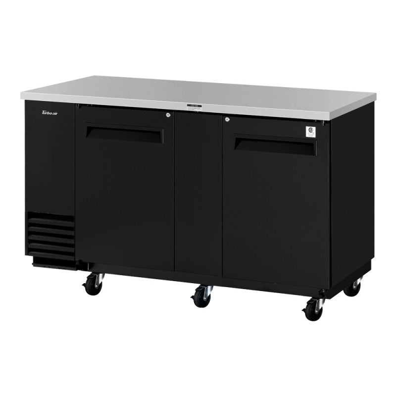 Turbo Air Super Deluxe Back Bar Cooler, 69"W, Black