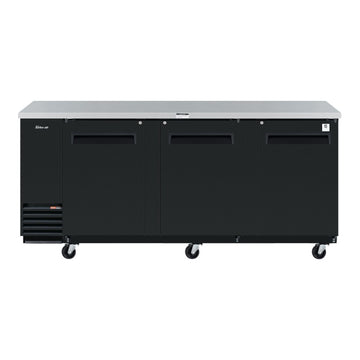 Turbo Air Super Deluxe Back Bar Cooler, 90"W, Black