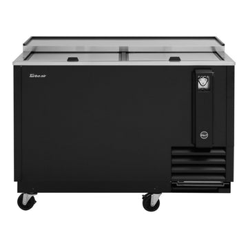 Turbo Air Super Deluxe Bottle Cooler, 50"W, Black