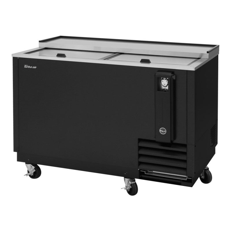 Turbo Air Super Deluxe Bottle Cooler, 50"W, Black