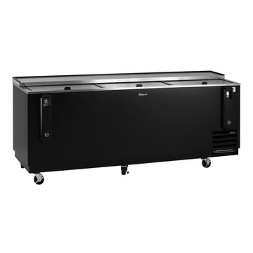 Turbo Air Super Deluxe Bottle Cooler, 95"W, Black
