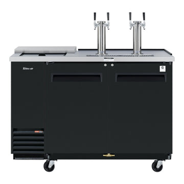Turbo Air Super Deluxe Club Top Beer Dispenser, 58"W, Black