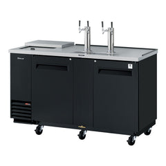 Turbo Air Super Deluxe Club Top Beer Dispenser, 69"W, Black