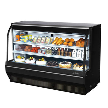 Turbo Air Direct Cooking Deli Case, 72"W, High Profile, White or Black