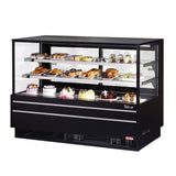 Turbo Air Straight Front Bakery Case, 72"W, White or Black