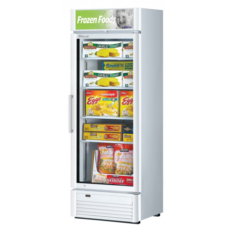 Turbo Air Super Deluxe Glass Door Freezer, 1 Section, 26"W