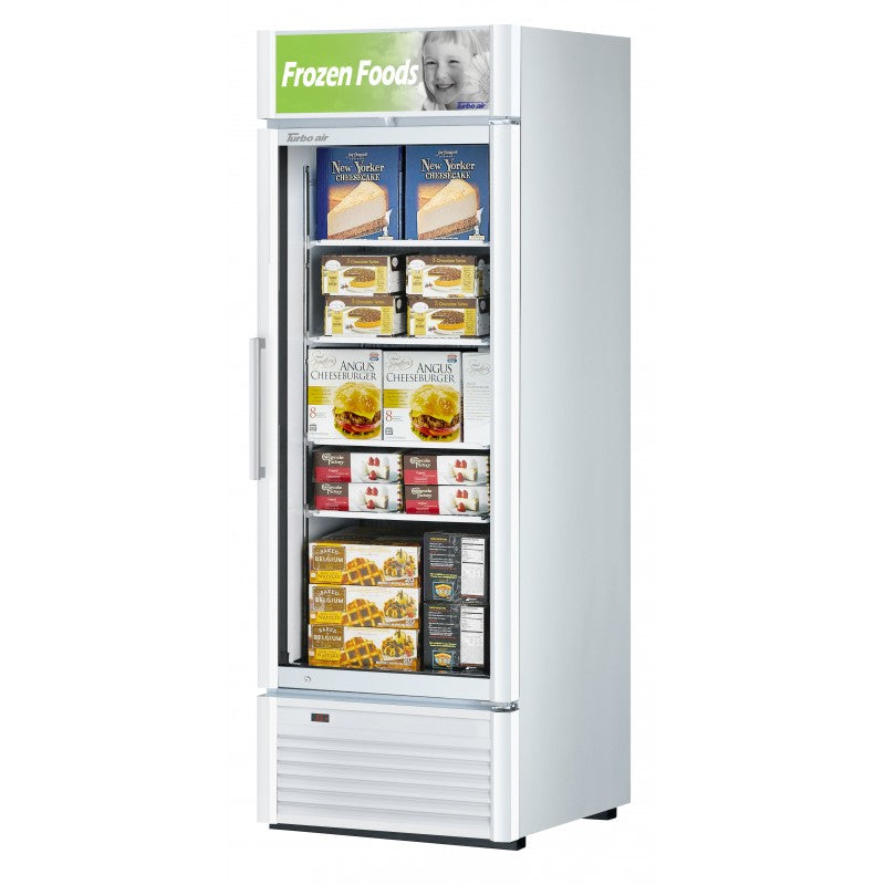 Turbo Air Super Deluxe Glass Door Freezer, 1 Section, 27"W